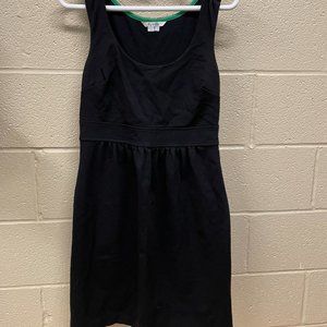 BODEN BLACK COTTON DRESS W/ POCKETS, SIZE 8